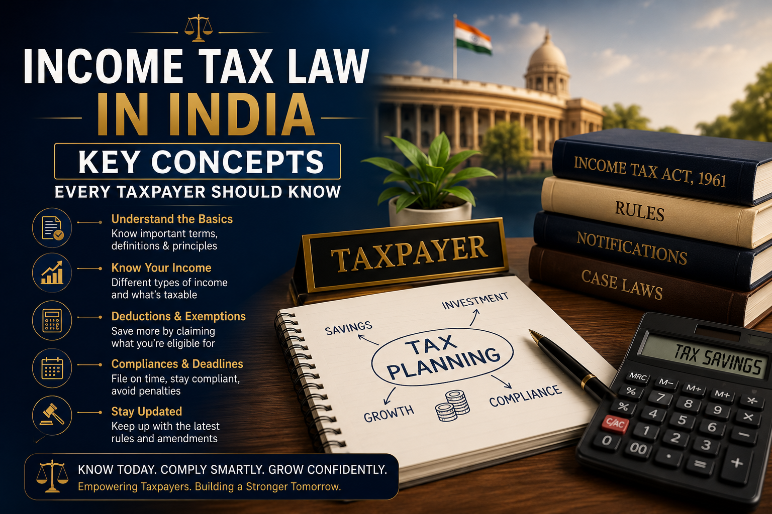 Income Tax Law in India: Key Concepts Every Taxpayer Should Know — JTS Lex Legal Insights