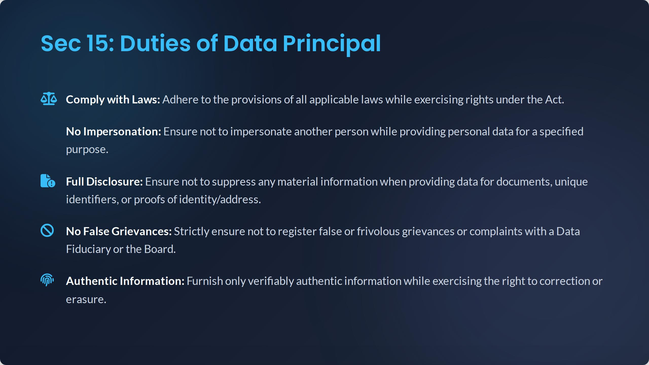 Chapter III: Rights and Duties of Data Principal — Slide 7